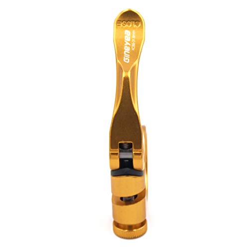 DEERU Aluminum Quick-Release Seat Post Clamp 31.8mm Bike Seat Clamp MTB Bike Road Bike Casual Bike Seatpost Clamp - Gold - Thumbnail 2