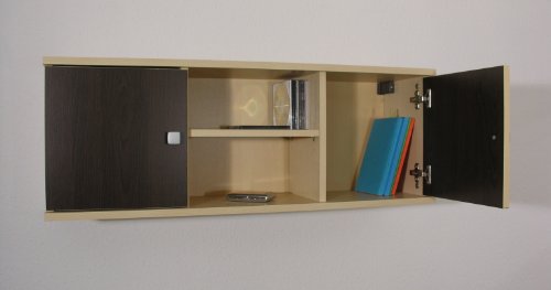 Wandregal Hängeregal Hängeschrank Wandschrank Schrank Ahorn Wenge