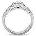 Women's Stainless Steel Claddagh Ring,Size:9