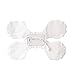 Mexlor Hanging Garland Four-Leaf Tissue Paper Flower Garland Reusable Party Streamers for Party Wedding Decorations, 11.81 Feet/3.6M Each, Pack of 6 (White)