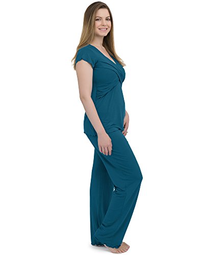image for Kindred Bravely Davy Ultra Soft Maternity & Nursing Pajamas Sleepwear 