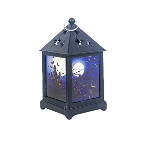 Akabsh Halloween Pumpkin Light Lamp Door Room Decoration LED Lantern Party Home Props forTable Garden Patio Indoor Outdoor - Thumbnail 2