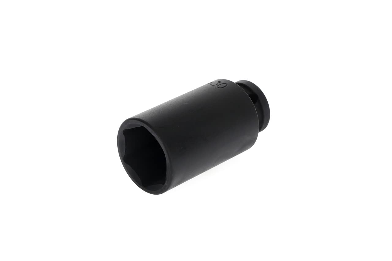 GEDORE red Impact wrench socket, Socket, 1/2" 12.5 mm drive, Hex, AF 30 mm, Long, Machine-operated, Automotive, R63003015