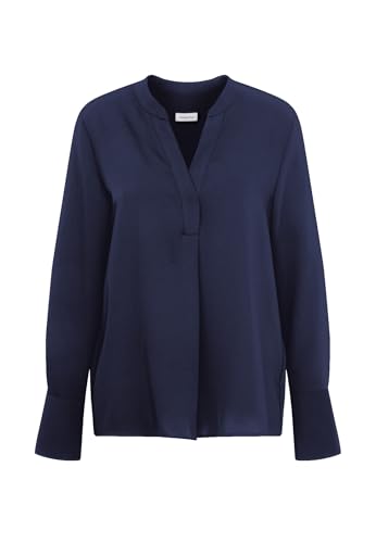 Seidensticker Regular Fit Langarm Bluse Blouse, Bleu, 46 Femmes