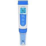 Apera Instruments PH60 Premium Waterproof pH Pocket Tester, Replaceable Probe, ±0.01 pH Accuracy, -2.00-16.00 pH Range