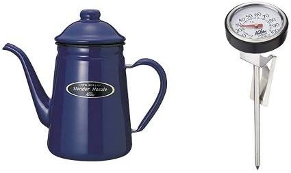 Amazon セット買い カリタ コーヒーポット ホーローポット1l ブルー 温度計セット ドリップポット オンライン通販