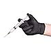 AMMEX Black Nitrile Exam Gloves, Case of 1000, 3 Mil, Size Medium, Latex Free, Powder Free, Textured, Disposable, Non-Sterile, Food Safe, ABNPF44100