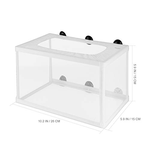 POPETPOP Fish Nursery for AquariumFish Breeding Net Hang on Breeder