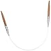 ChiaoGoo Bamboo Patina 9 inch (23cm) Circular Knitting Needles US Size 6 (4mm) 2009-6 with Stitch Holder