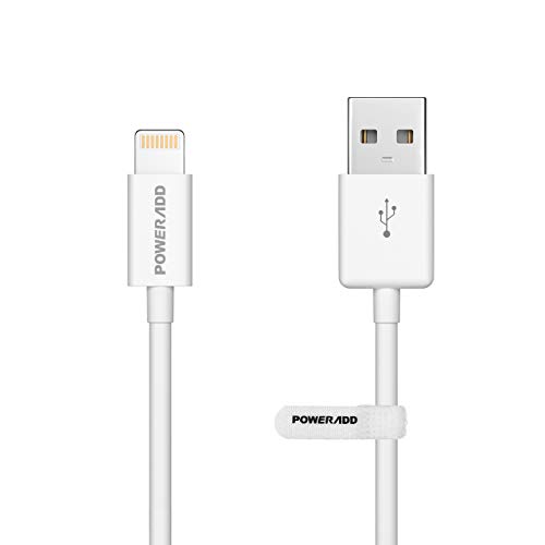 POWERADD [Apple MFi Certified] 8-Pin iPhone Charger USB Lightning Cable(6.6ft/2m) Charge and Sync Cable Cord for iPhone XS/XS Max/XR/X/8/8 Plus/7/7Plus/6s/6 Plus/5, iPad Pro/Air/Mini, iPod touch/nano