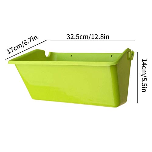 Hainice Hänge-tröge, Wandbehang Blumentopf Pflanzen Container Dreidimensionales Vertikal Pflanzkasten Für Garten Balkon… – Bild 2