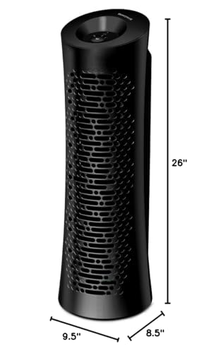 Honeywell HEPA Air Purifier for Home, 990 Ft² in 1 hour, Allergen Reducer for Dust, Pollen, Pet Dander, Odors, All Smoke Types, Tower, Black, HPA030