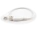 CablesOnline 5-Pack 6 inch USB 2.0 A-Type Male to Micro-B Male Charge & Sync Cable, White (USB-1500W-5)