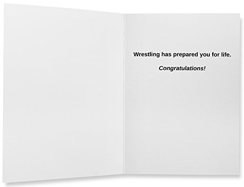 Wrestling Grad 12 Pack Greeting Cards & Envelopes by Cauliflower Wrestling
