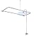 My PlumbingStuff RX2300A Clawfoot Tub and Shower Faucet and Rectangular Combo Set - 3 ⅜-Inch Center-Diverter Faucet in Chrome - ¾-Inch MIP Connections - 61” 2-Piece Riser with Shower Head - 54” x 27”