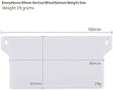 EveryHome Vertical Blind Weights 89mm Replacement Slats (10) 31g each view 3