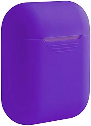 Baorio Headphones Silicone Case Fitting Soft Silicone Case For Apple Airpods Shockproof Cover For Apple AirPods Earphone Cases Protector Case Purple