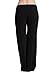CYZ Women's Basic Stretch Cotton Knit Pajama Sleep Lounge Pants-Black-L