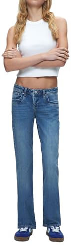 LTB Jeans Molly 400 - Vaqueros para Mujer, Color Azul, de Cintura Baja, Hechos de Mezcla de algodón, Talla 34, 30, Azul, 34W / 30L