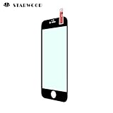 STARWOOD Premium Tempered Glass Film HD Clear Screen Protector for Apple iPhone 6s Plus(black)