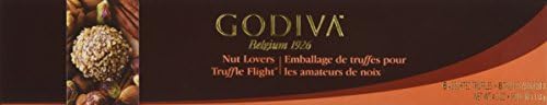 Godiva Chocolatier Flight Chocolate Truffle, Nut Lovers, 6 Count by GODIVA Chocolatier