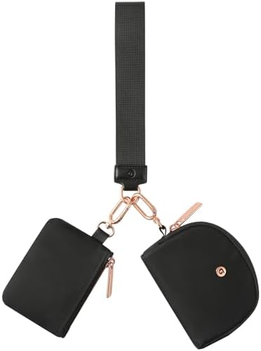 Amazon.com: Keychain Wallet Mini Zip Around Wristlet Wallets for