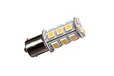 GRV Ba15s 1156 1141 High Bright Car LED Bulb 18-5050SMD DC12V Warm White Pack of 10