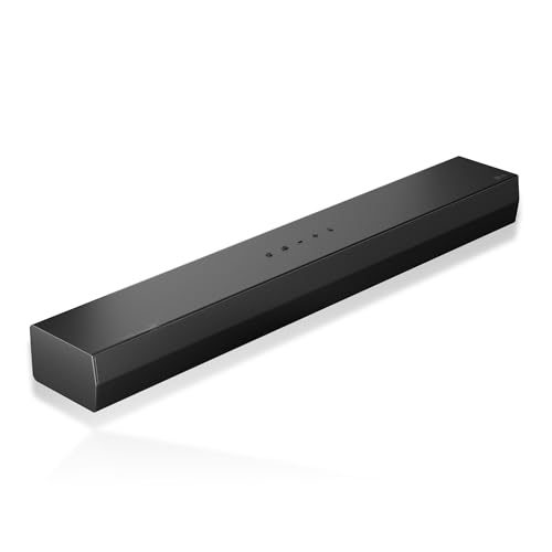 LG S20A - Smart Soundbar, Bluetooth, 50W, 2.0 Channel, Compact with Integrated Dual Woofer, Dolby Digital, DTS Digital Surround, Black