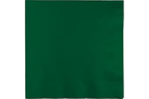 Creative Converting Table Needs, 3 Ply Dinner Napkin, Party Supplies, Hunter Green, One Size, 25ct