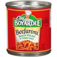 Chef boyardee beefaroni tomatoes,(Water tomato puree), Water, beef, enriched macaroni (semolina enriched with niacin, iron, th (064144860203)