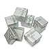 Bulk Lot 24Pcs Silver Square Jewelry Ring Gift Cardboard Box Present Case Holder