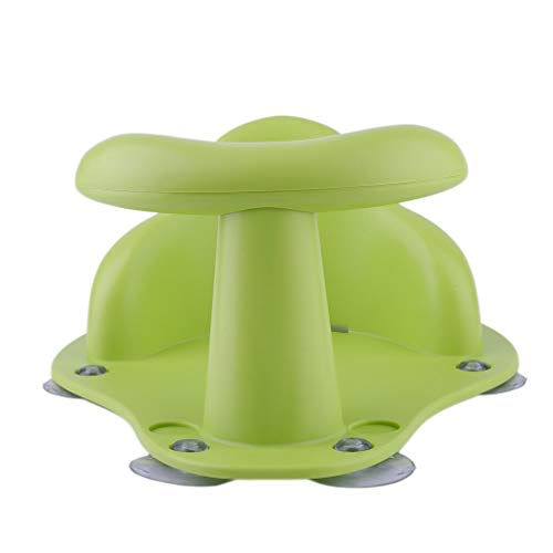 TLT Retail Baby Bath Tub Ring Seat - Soft, Non-toxic Infant Child Toddler Kids Anti Slip Safety Comfortable Bath Chair Sucker Baby Bathtub Seat for 1-3 Years Old Baby (Green)