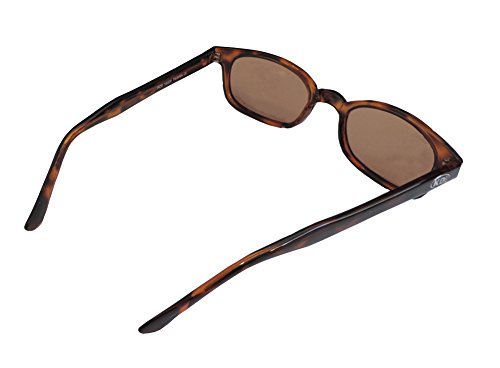 Original X-KD's Biker Polarized Amber Lens Tortoise Shell Frame Sunglasses