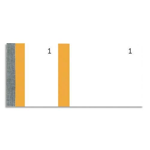 Exacompta - Ref 96306E - Sellers Blocks - 66 x 135mm in Size, 100 Sheets, Double Numbered 1-100, Detachable Micro-Perforations - Orange Stripe (Pack of 10)