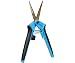 Hydrofarm HGPL400CT Precision Curved Lightweight Titanium Pruner, Blue primary