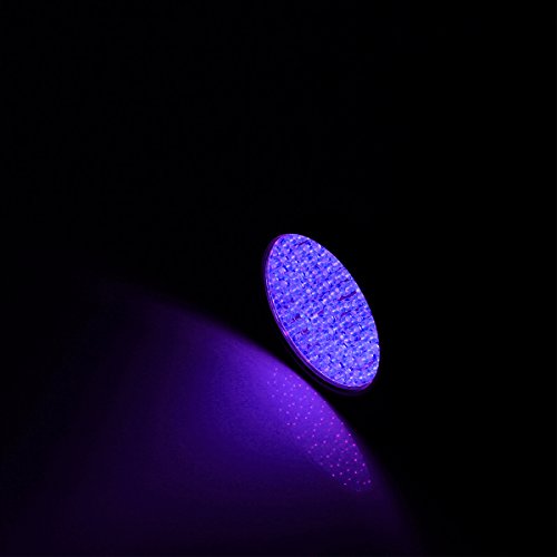Blacklight Flashlight, 100 LED Ultra Violet UV Flashlight Handheld Blacklight Stain Detector with UV Safety Goggles to Spot Scorpions, Bed Bugs, Bodily Urine, Car Freon Leaks (Sliver) (Sliver) - Thumbnail 7