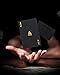 BIERDORF Diamond Waterproof Black Playing Cards, Poker Cards, HD, Deck of Cards (Black Diamond)