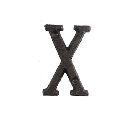 Sumerlly Metal Letters Numbers Cast Iron Decoration House Sign Doorplate DIY Cafe Wall