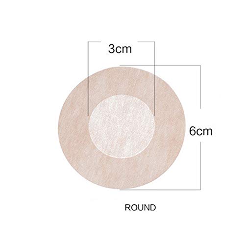 Nipple Covers Sexy Breast Round Shaped Pasties Women Disposable Flower Shaped Petal Tops Nippleless Cover Disposable - 50 Pairs (100 Pads)
