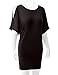 TWINTH Drape Tunic Top Plus Size Loose Fit Cut Out Off Shoulder BROWN 2XL