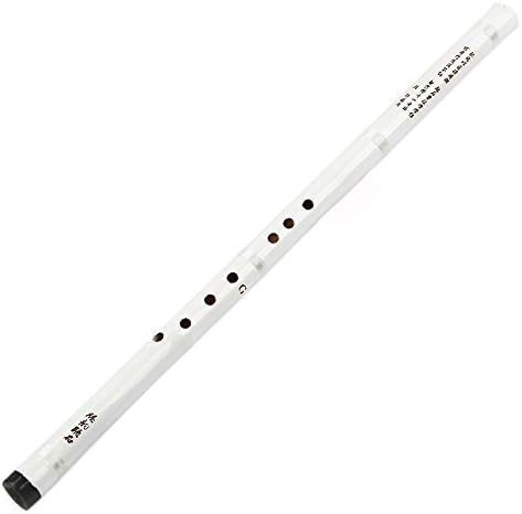 White Paint F Key Chinese Musical Instruments Vertical Bamboo Flute Xiao for Beginners