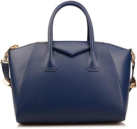 Ainifeel Women's Genuine Leather Everyday Purse Top Handle Handbags Shoulder Bags