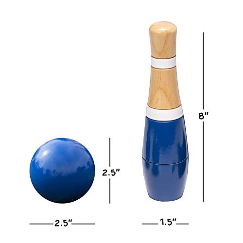image for Hey! Play! Trademark Global - Toys Lawn Bowling Game/Skittle Ball- Ind