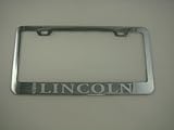 Lincoln Chrome License Plate Frame with Caps