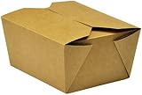 HOT BARGAINS 50 X Kraft Deli Food Boxes 750ml Leak Proof Biodegradable view 8