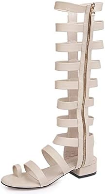 white gladiator boots