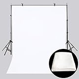 LYLYCTY 5x7ft Backdrop White Screen Key Soft Pure White Studio Background ID Photo Photography Backdrop Photo Backdrops Customized Studio Photography Backdrop Background Studio Props LY164