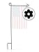 GreenWeR Garden Flag Stand & Stopper by 32 Inch Sturdy Metal Wrought Iron Garden Flag Holder and Rubber Stopper. Your flag will never get twisted again!