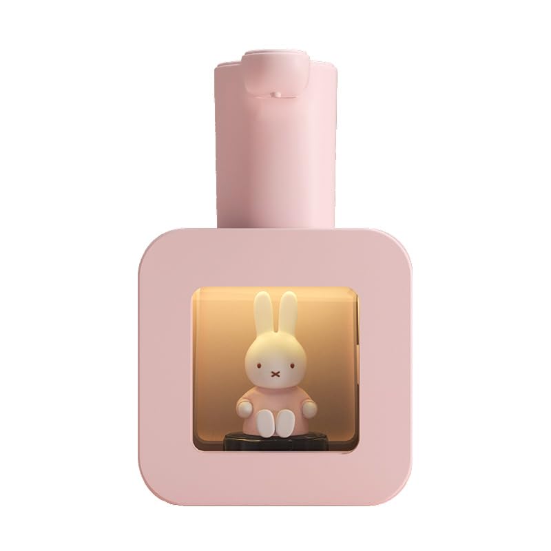 Photo 1 of Miffy Automatic Hand Soap Dispenser Touchless Foaming Soap Rechargeable with Sensor for Bathroom with Adjustable Soap Dispensing Control, Perfect for Household Use - Pink