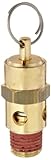 Control Devices ST Series Brass ASME Safety Valve, 125 psi Set Pressure, 1/4" Male NPT